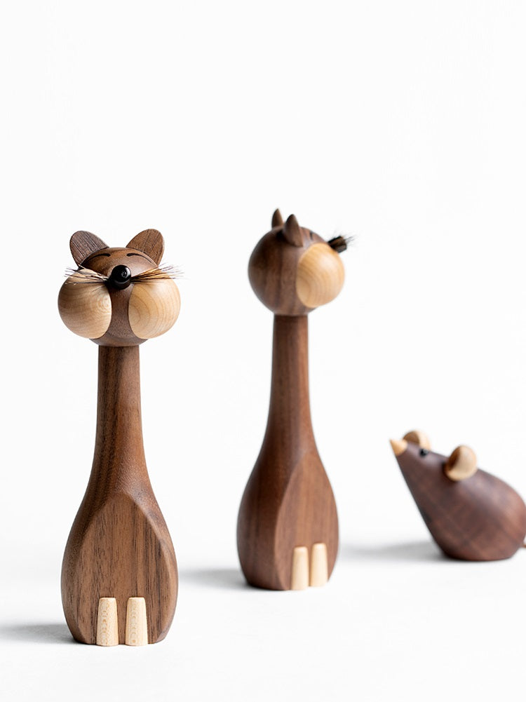 ScandiCat & Mouse Decor