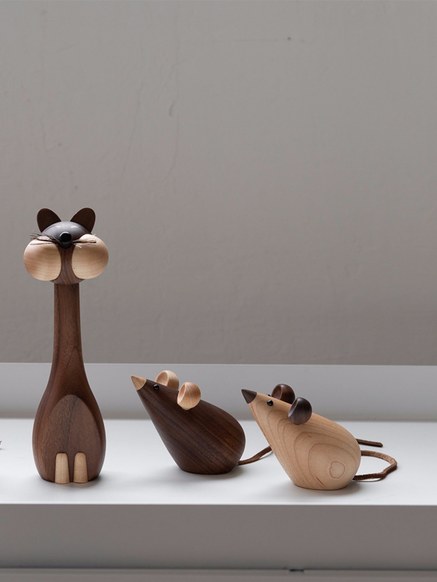 ScandiCat & Mouse Decor