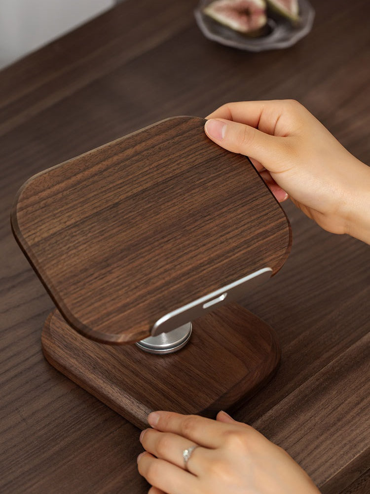Black Walnut Tablet Stand