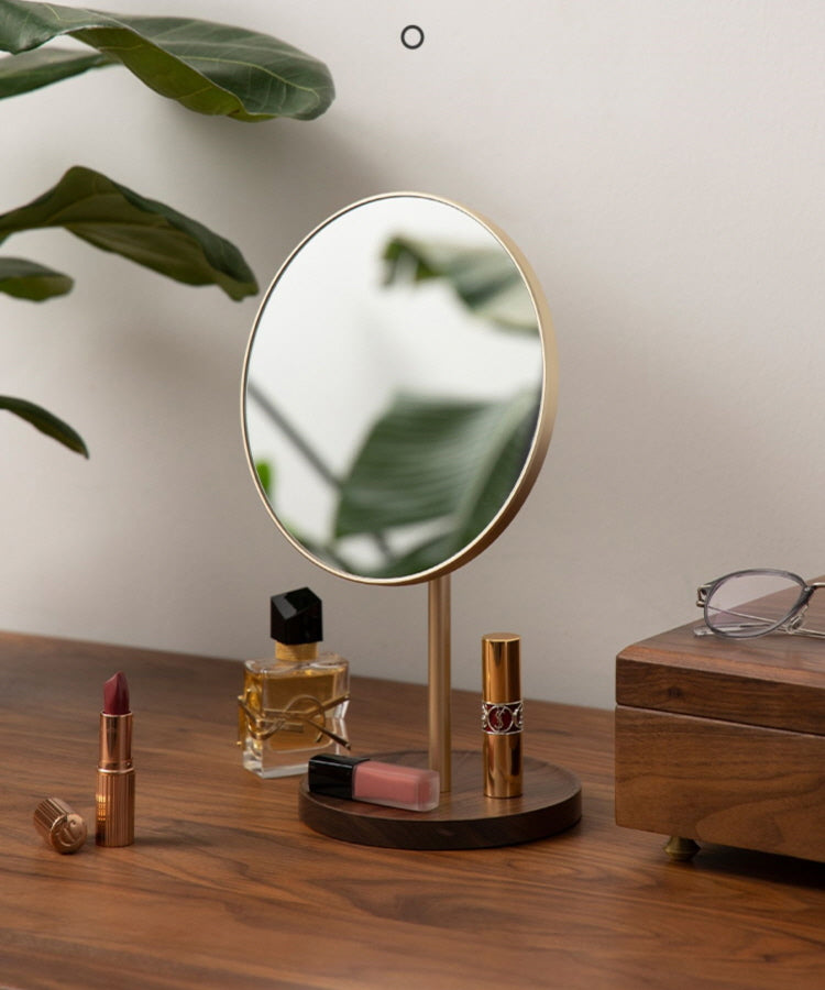 EleganceWood Vanity Mirror