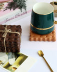 Biscuit Wood Coaster