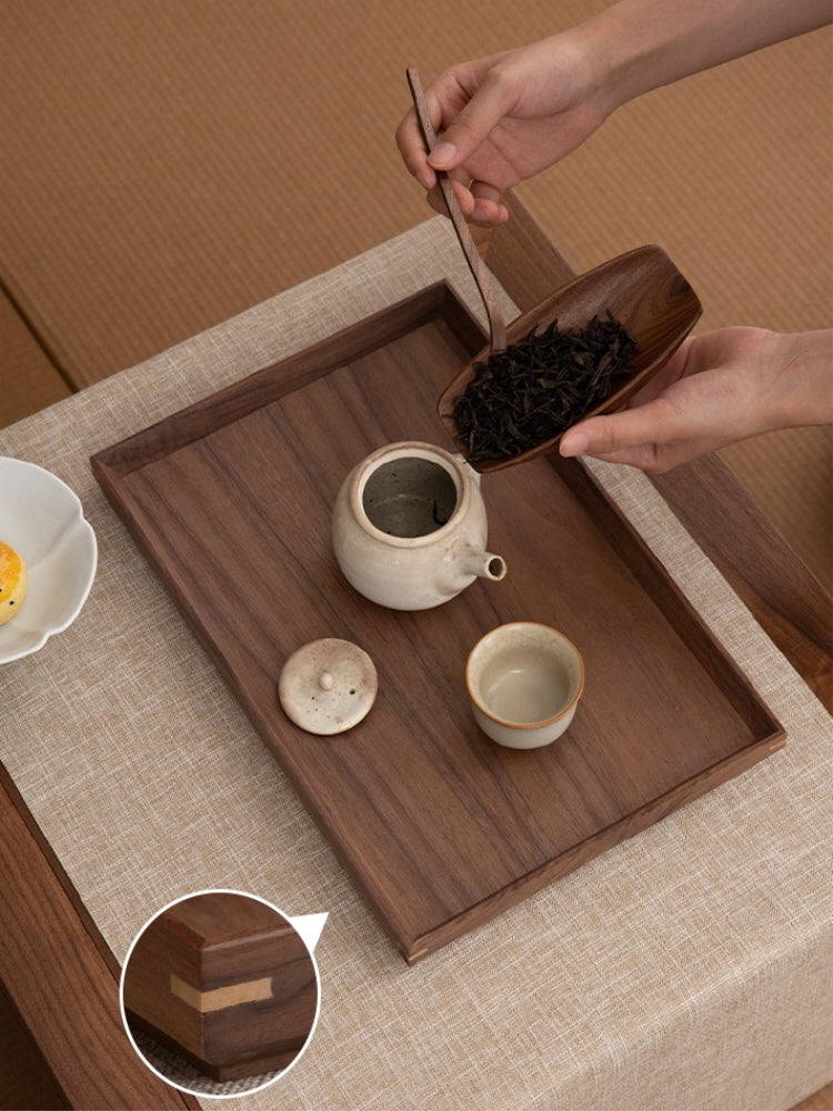 Japanese style black walnut tray