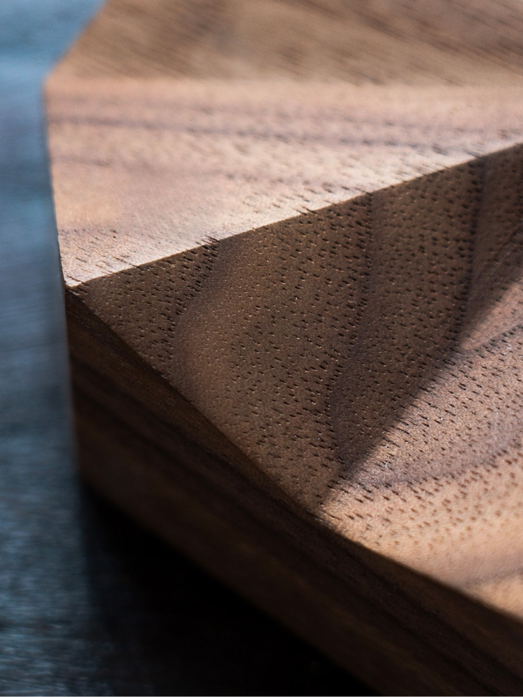 Geometric Wood Clock