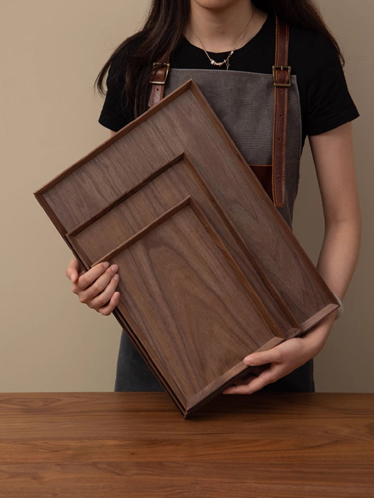 Japanese style black walnut tray