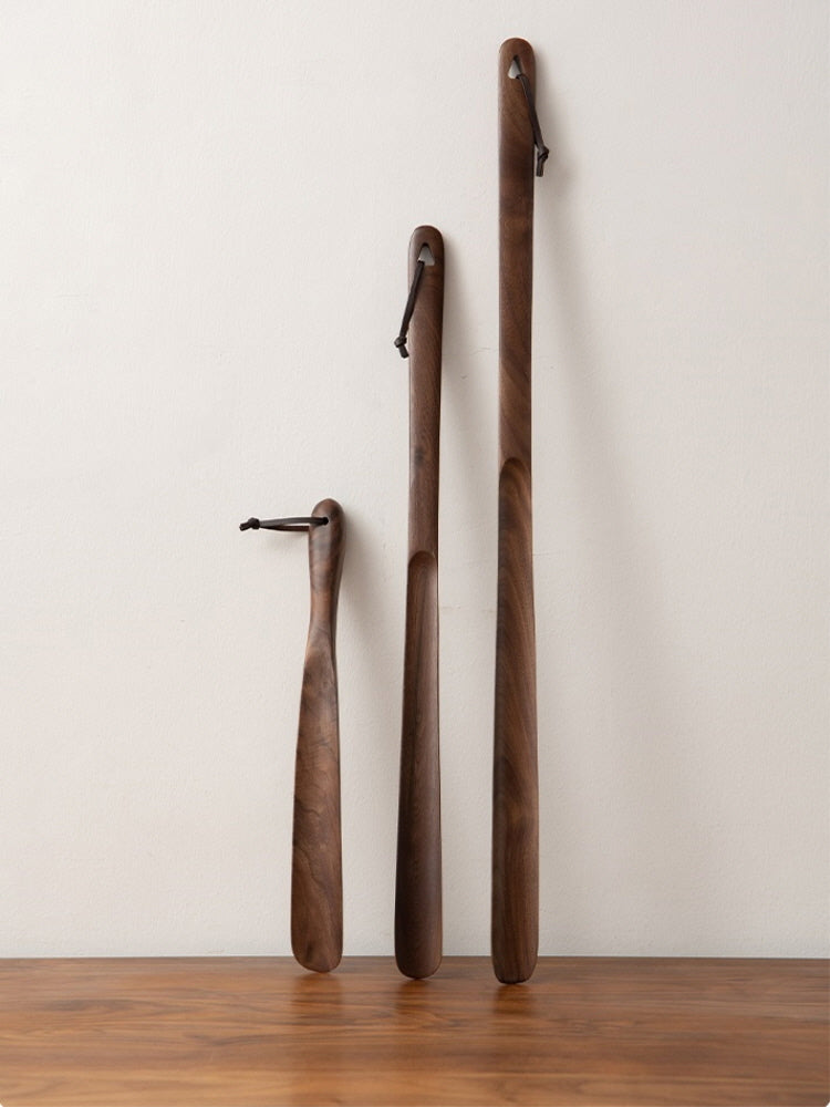 Japanese-style solid wood shoehorn