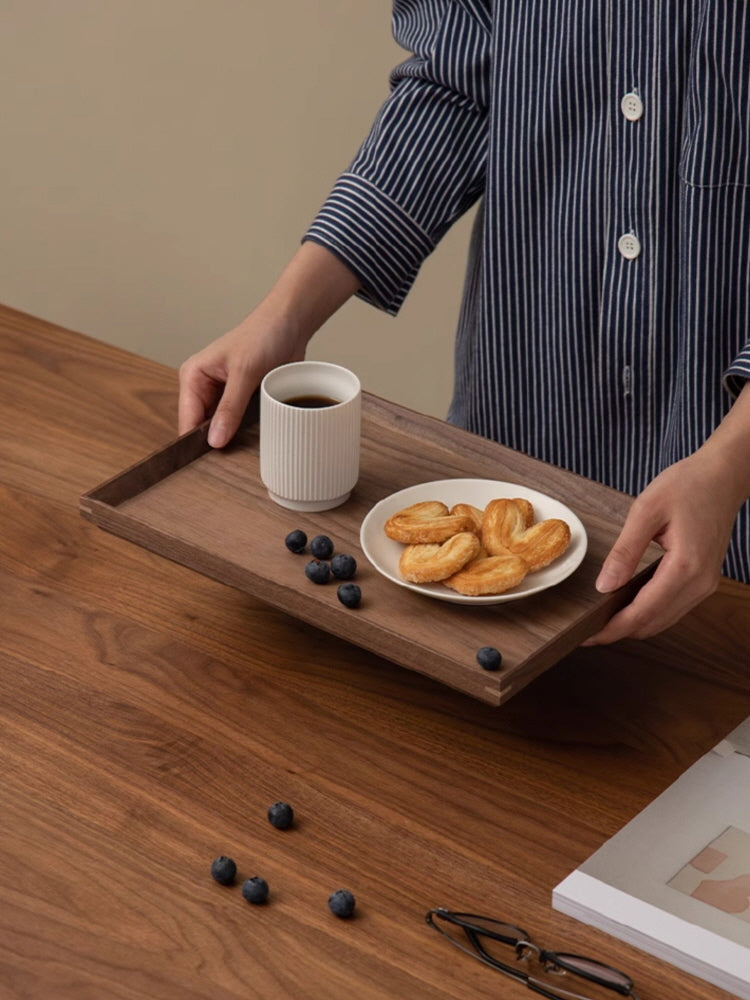Japanese style black walnut tray