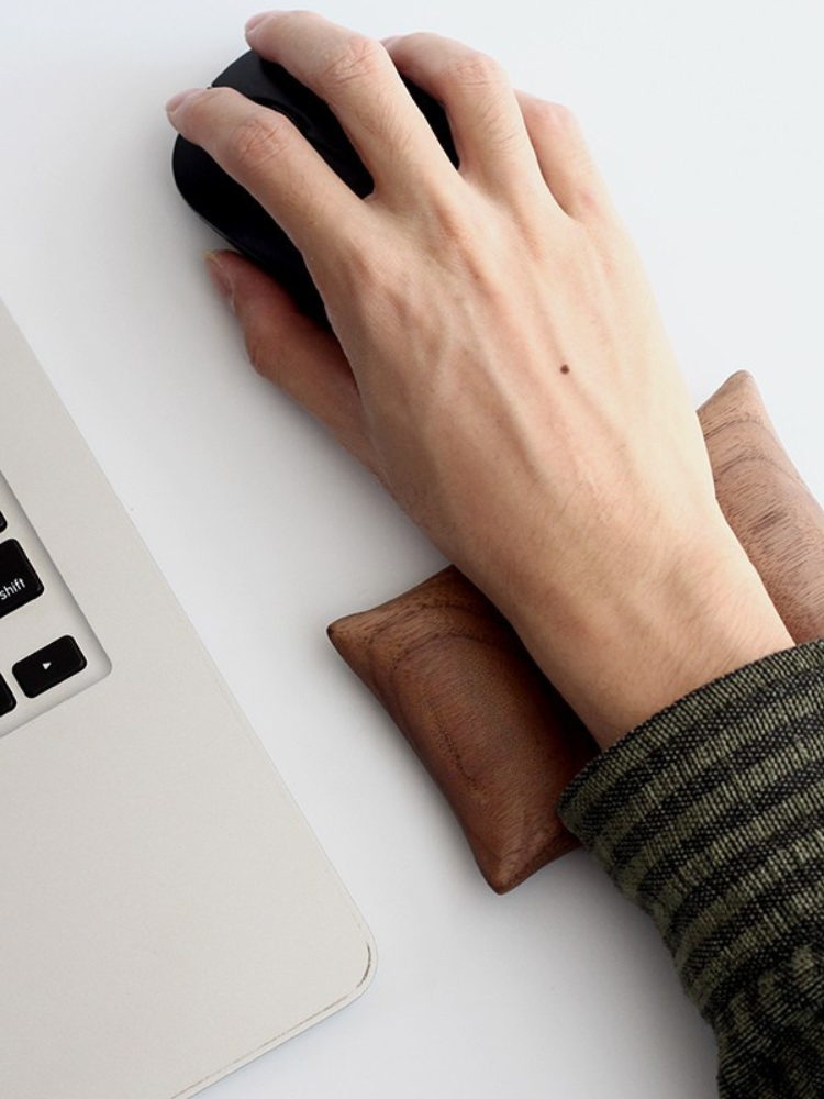 Black Walnut Ergonomic Mouse Pad
