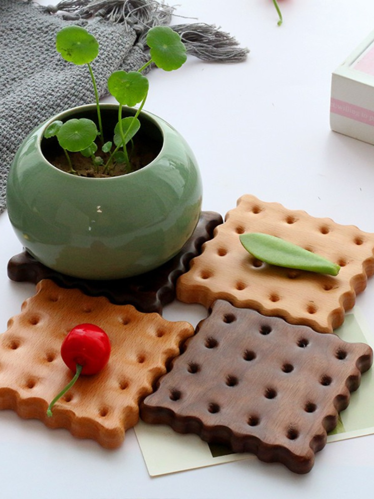 Biscuit Wood Coaster
