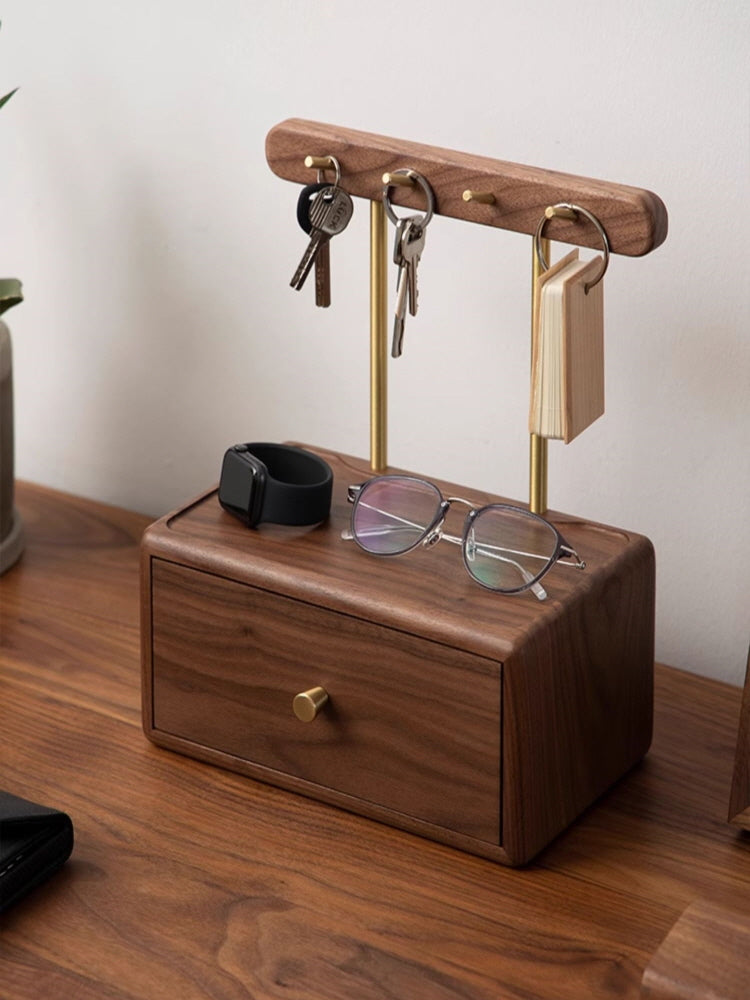 Elegance Entry Wooden Key Shelf Decor