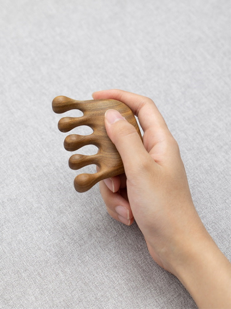 Natural Wood Relaxation Comb