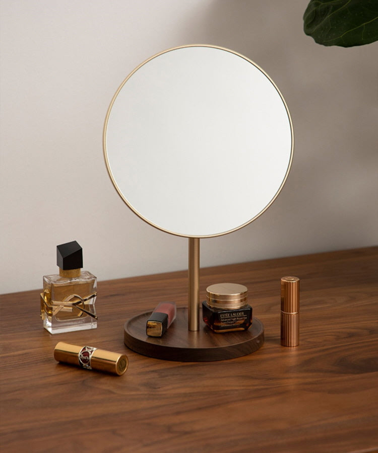EleganceWood Vanity Mirror