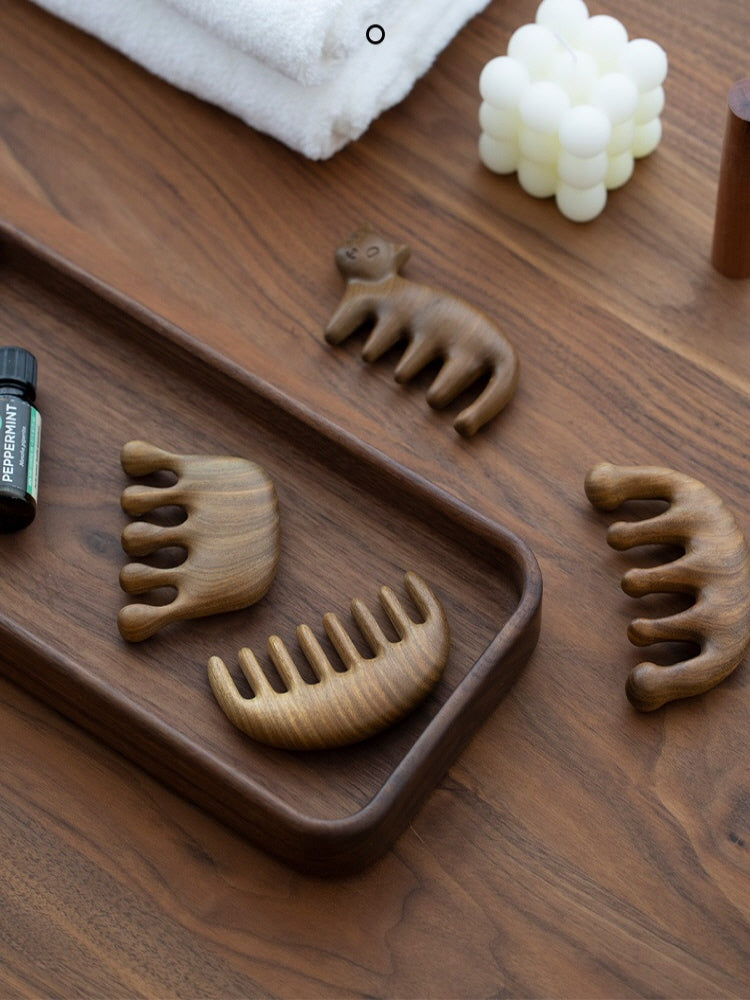 Natural Wood Relaxation Comb