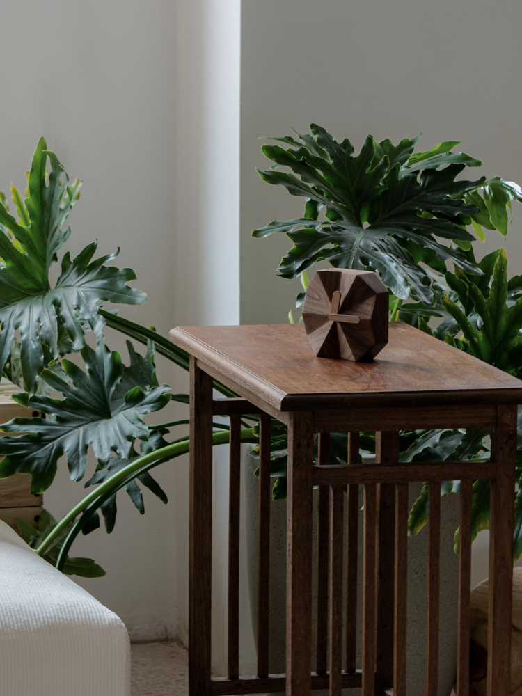 Geometric Wood Clock