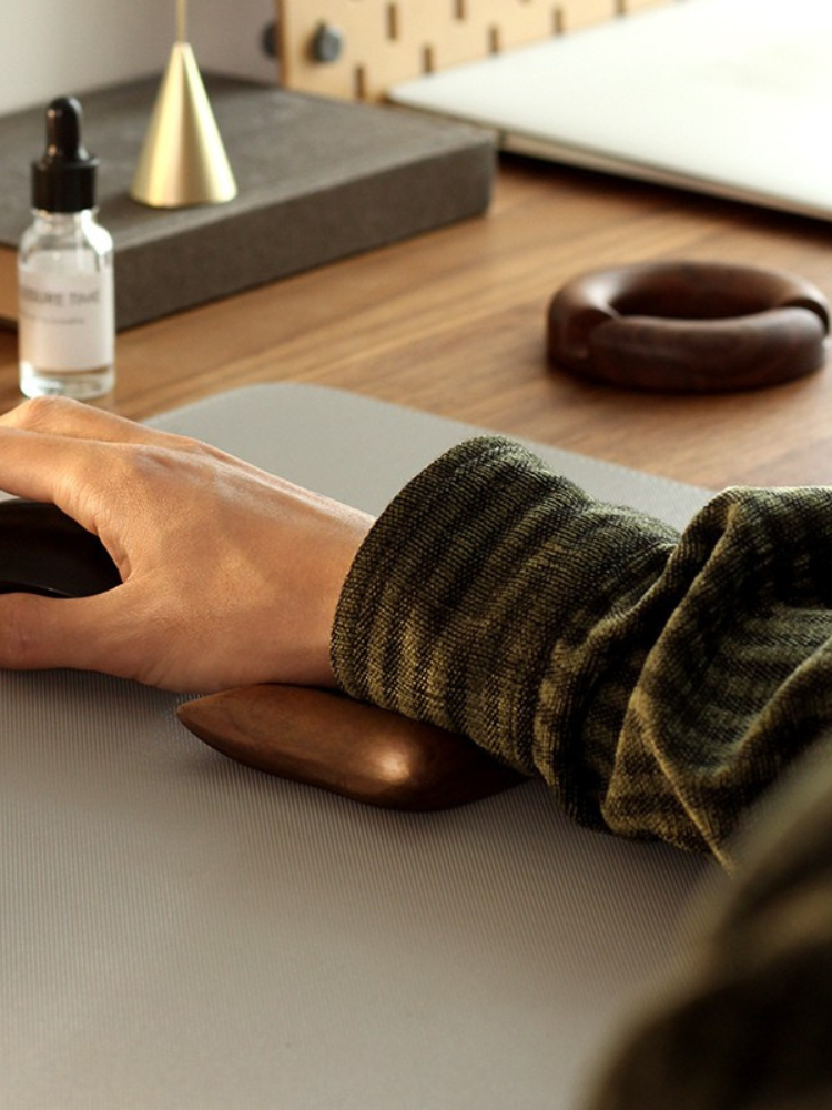 Black Walnut Ergonomic Mouse Pad