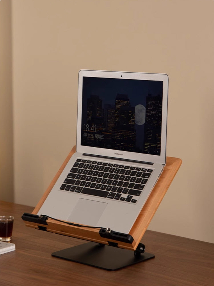 Timeless Cherry Wood Reading Rack