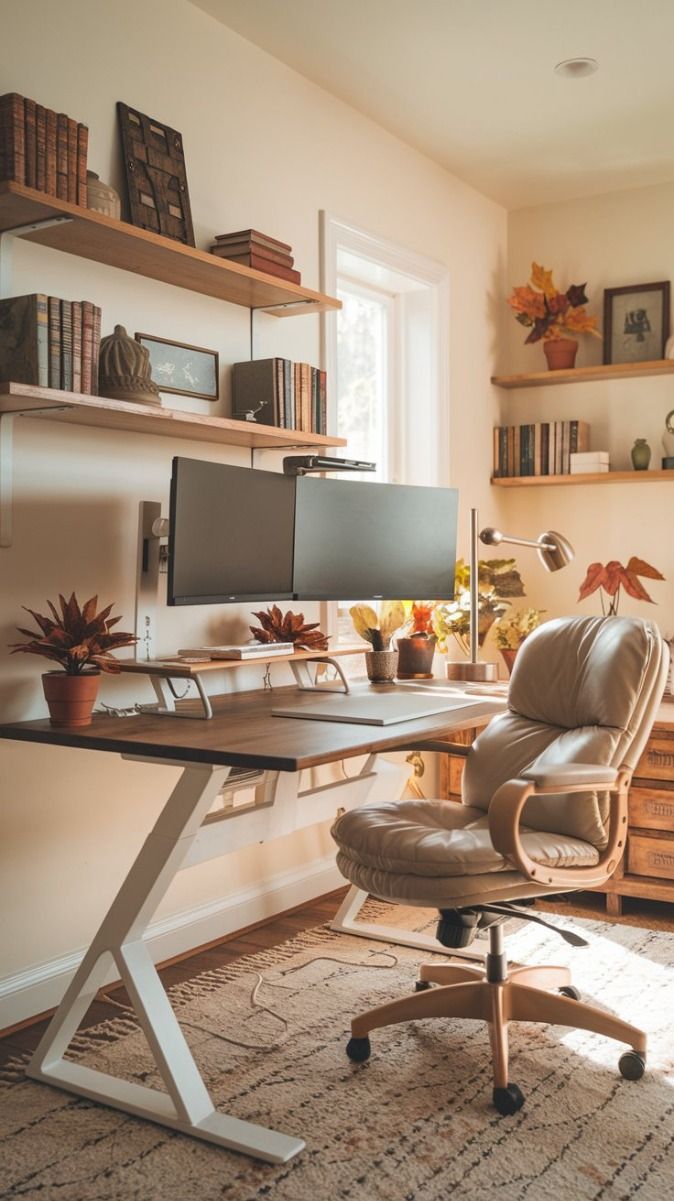 The Magical Effects of a Cozy Wooden Desk Setup.