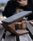 MagSafe Elegance Wooden iPhone Holder