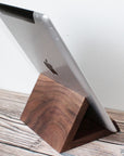 Solid wood mobile & tablet stand [Walnut]