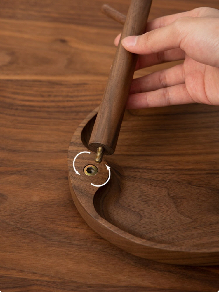 Sophisticated Round Key Tray (Acacia)