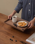 Japanese style black walnut tray