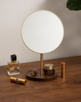 EleganceWood Vanity Mirror